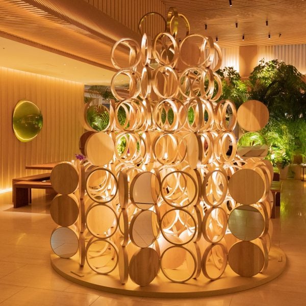 kengo kuma christmas tree tokyo edition hotel dezeen 2364 hero 22