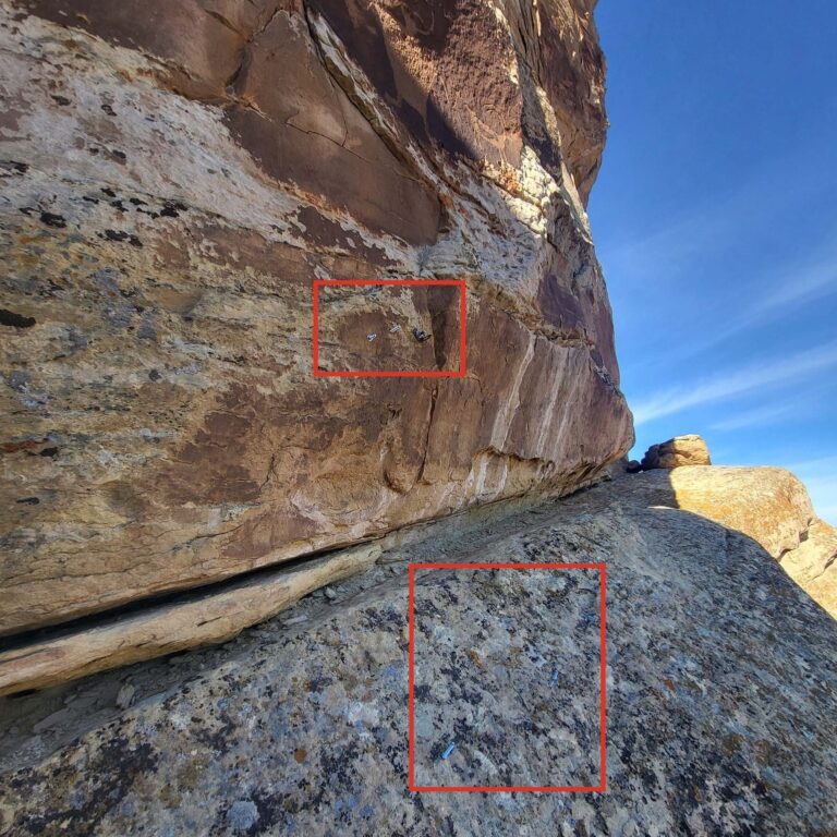 blm climbing bolts petroglyph